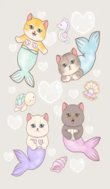 cutest Cat mermaid 80の着せ替えメイン画像
