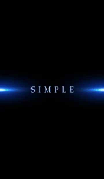 [LINE着せ替え] SIMPLE BLUE LIGHT -BLACK- 17の画像1