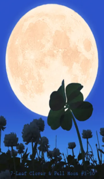 [LINE着せ替え] 七つ葉のクローバー & Full Moon #3-30の画像1