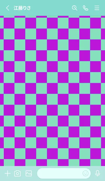 [LINE着せ替え] カラー チェック 52の画像2