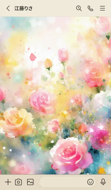 [LINE着せ替え] 薔薇(バラ)の花の着せかえ(R962)の画像2