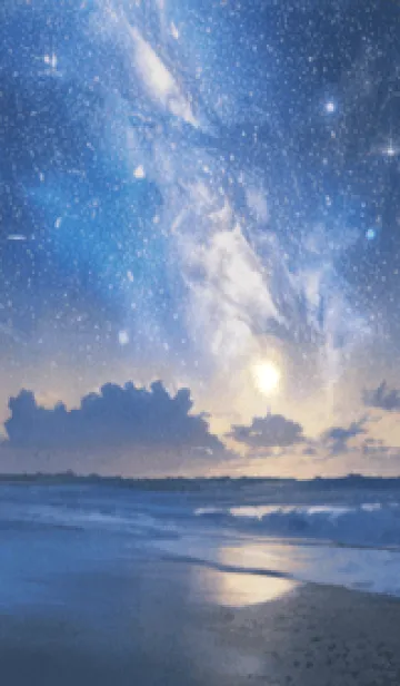 [LINE着せ替え] 銀河の冬空 #MG09。の画像1