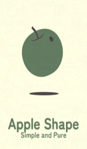 [LINE着せ替え] りんご型のきせかえ チャコールグレイの画像1