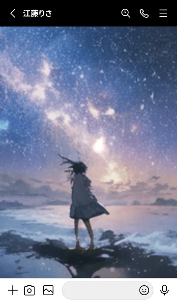 [LINE着せ替え] 銀河の冬空 #MH09。の画像2