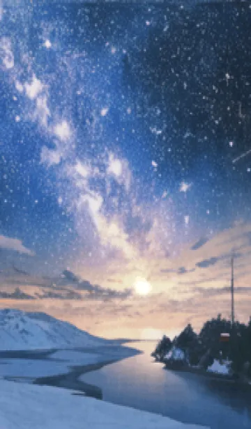 [LINE着せ替え] 銀河の冬空 #MH08。の画像1