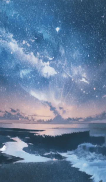 [LINE着せ替え] 銀河の冬空 #MH07。の画像1