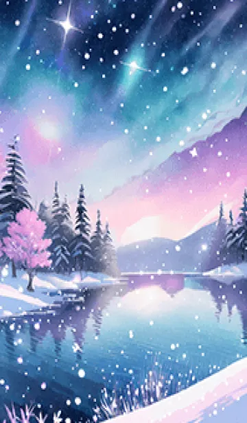 [LINE着せ替え] 優美な冬の風景の着せかえ(Winter-923)の画像1