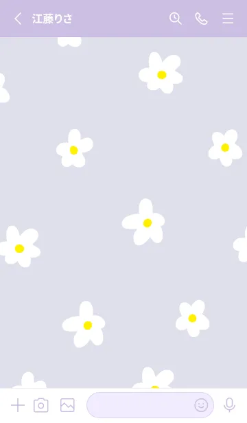 [LINE着せ替え] 白い花が舞う21の画像2