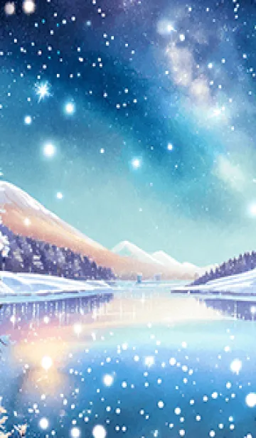 [LINE着せ替え] 優美な冬の風景の着せかえ(Winter-925)の画像1