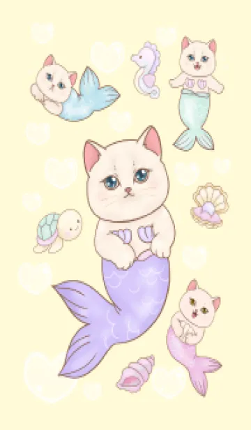 cutest Cat mermaid 106の着せ替えメイン画像