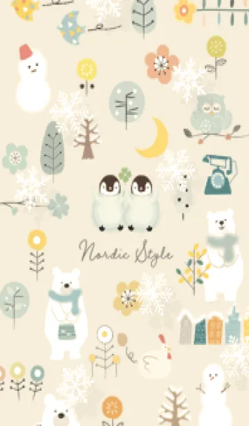 [LINE着せ替え] yellow♡冬のハッピータイム14_1の画像1