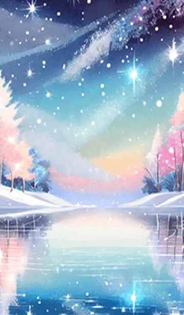 [LINE着せ替え] 優美な冬の風景の着せかえ(Winter-928)の画像1