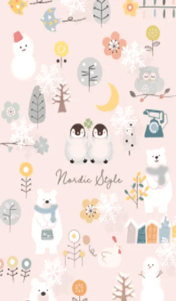 [LINE着せ替え] babypink♡冬のハッピータイム09_1の画像1