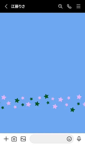 [LINE着せ替え] シンプル カラー スター 165の画像2