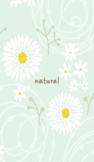 [LINE着せ替え] 白い花 くすみ18の画像1