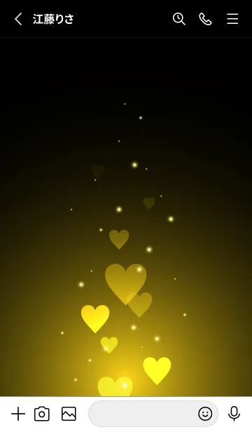 [LINE着せ替え] - Beautiful Blond Yellow Heart -の画像2