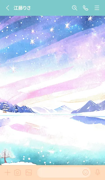 [LINE着せ替え] 優美な冬の風景の着せかえ(Winter-948)の画像2