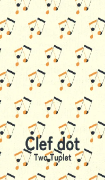 [LINE着せ替え] 2連符柄  サンライトイエローの画像1