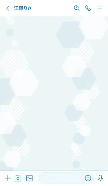 [LINE着せ替え] 六角形 おしゃれ14の画像2