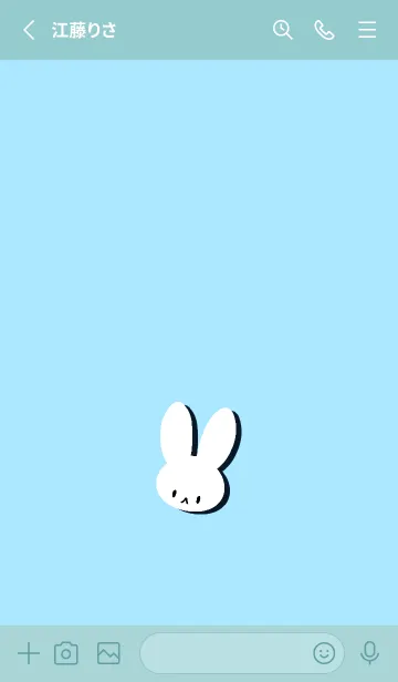 [LINE着せ替え] ホワイト ラビット 270の画像2