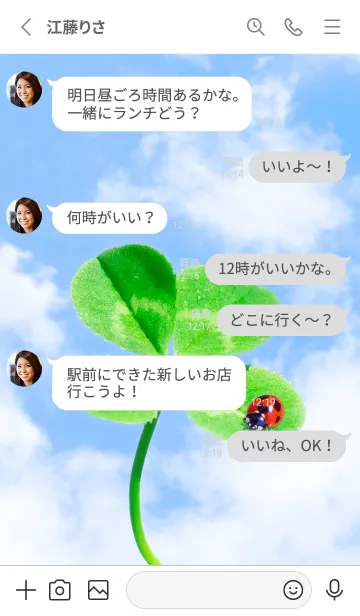 [LINE着せ替え] 本物ラッキークローバー+Ladybird #1-20の画像3