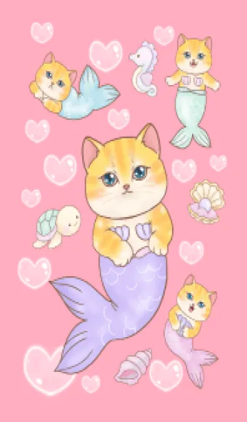 cutest Cat mermaid  114の着せ替えメイン画像