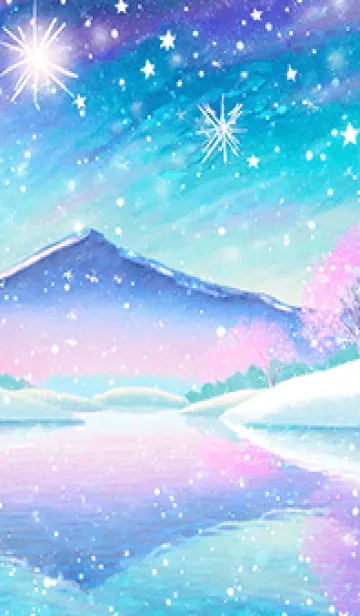 [LINE着せ替え] 優美な冬の風景の着せかえ(Winter-943)の画像1