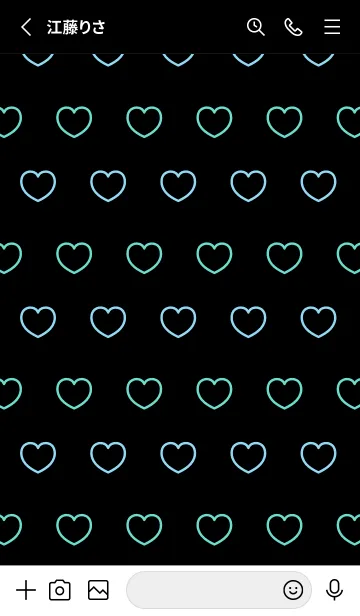 [LINE着せ替え] シンプル ハート アイコン 15の画像2