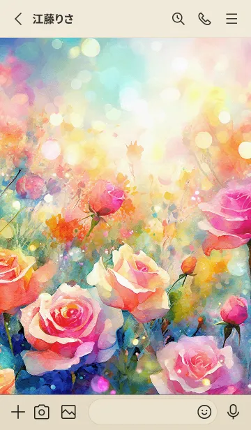 [LINE着せ替え] 薔薇(バラ)の花の着せかえ(R997)の画像2