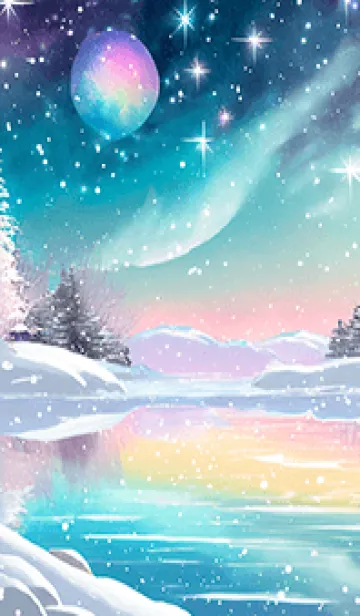 [LINE着せ替え] 優美な冬の風景の着せかえ(Winter-952)の画像1