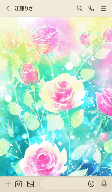 [LINE着せ替え] 薔薇(バラ)の花の着せかえ(R1005)の画像2