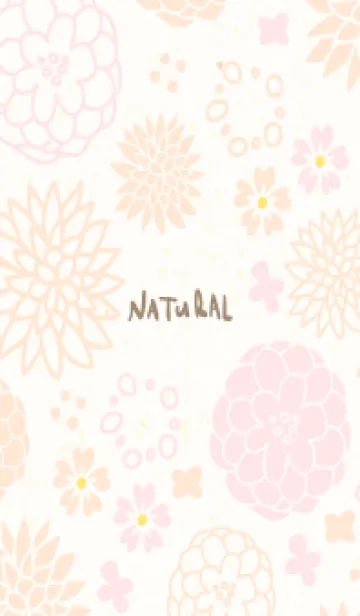 [LINE着せ替え] 北欧風 花 くすみカラー9の画像1