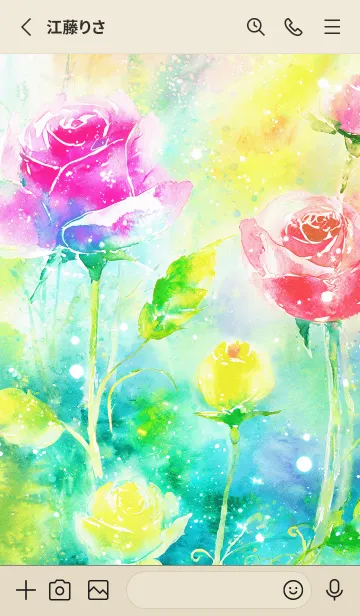 [LINE着せ替え] 薔薇(バラ)の花の着せかえ(R1009)の画像2