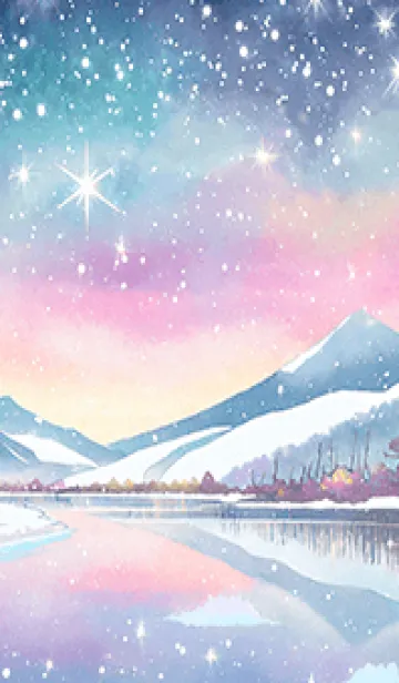 [LINE着せ替え] 優美な冬の風景の着せかえ(Winter-959)の画像1