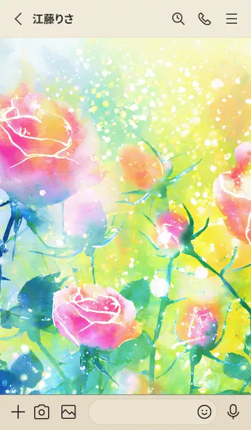 [LINE着せ替え] 薔薇(バラ)の花の着せかえ(R1017)の画像2