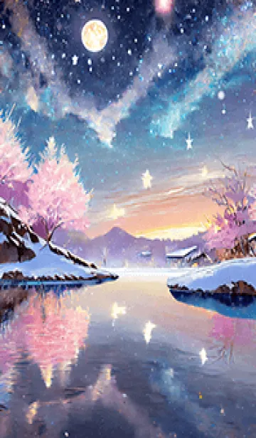 [LINE着せ替え] 優美な冬の風景の着せかえ(Winter-967)の画像1