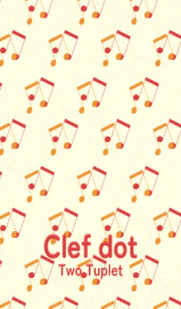 [LINE着せ替え] 2連符柄  金茶の画像1