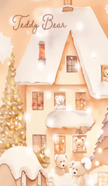 [LINE着せ替え] pinkbrown♡クマのお家08_1の画像1