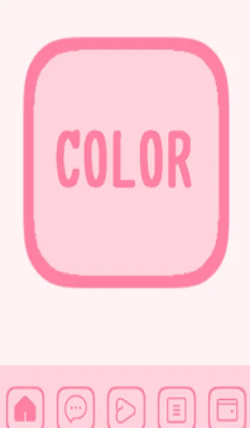 [LINE着せ替え] pink color B48の画像1