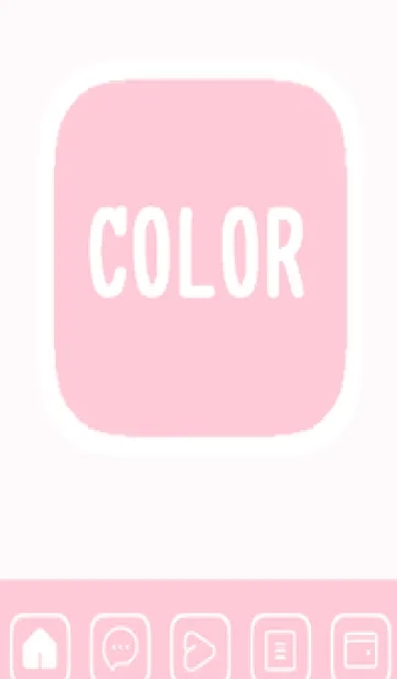 [LINE着せ替え] pink color B49の画像1