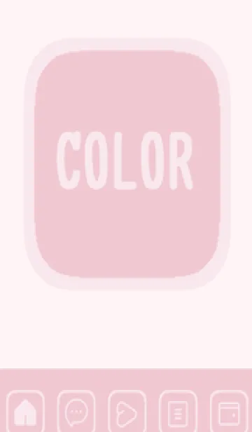 [LINE着せ替え] pink color B50の画像1