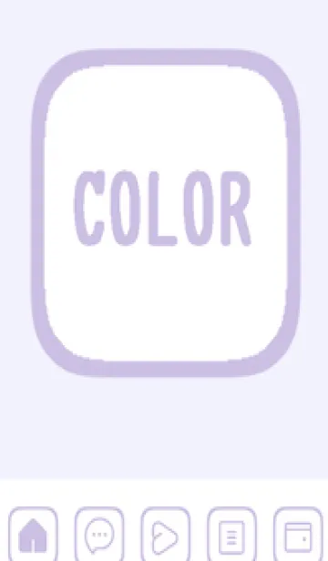 [LINE着せ替え] purple color B49の画像1