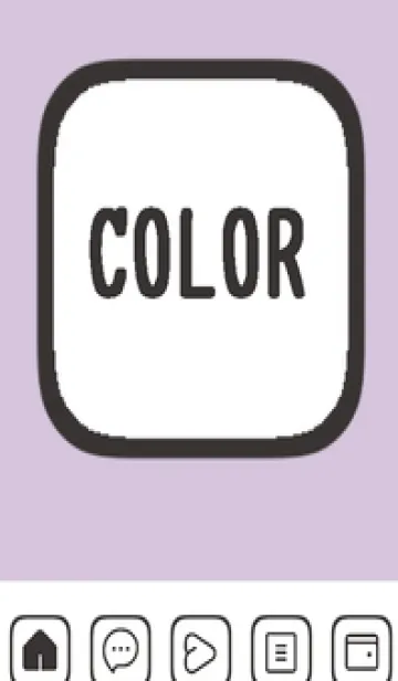 [LINE着せ替え] purple color B50の画像1