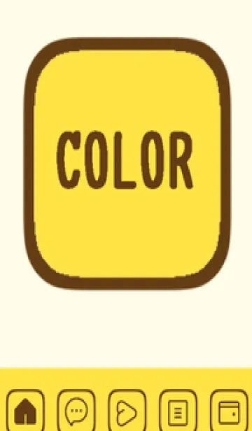 [LINE着せ替え] yellow color B47の画像1