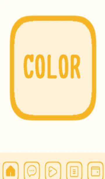 [LINE着せ替え] yellow color B48の画像1