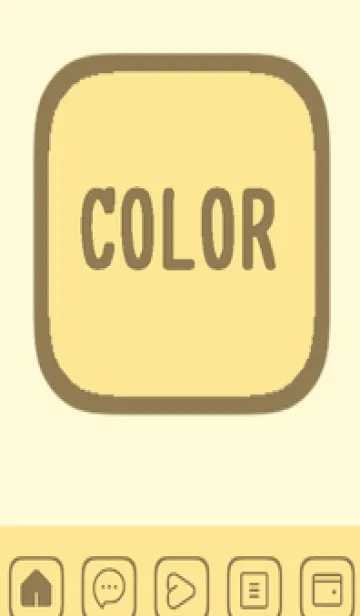 [LINE着せ替え] yellow color B50の画像1