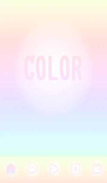 [LINE着せ替え] purple color rainbow D07の画像1