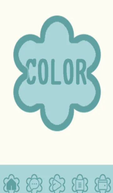 [LINE着せ替え] green color C97の画像1