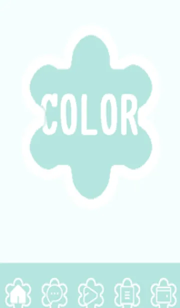 [LINE着せ替え] green color C98の画像1