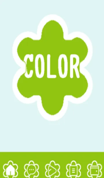 [LINE着せ替え] green color C99の画像1